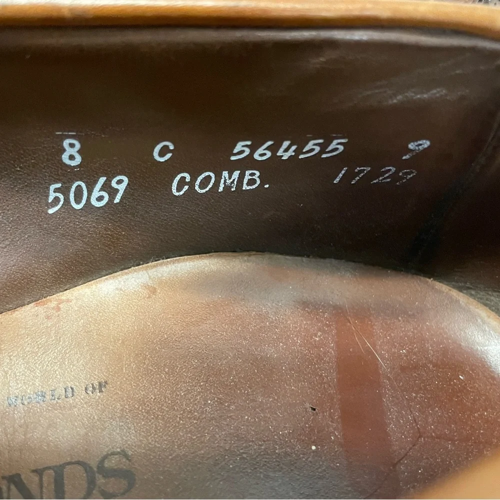 ALLEN EDMONDS Made In USA‎ Bridgeton Tassel Kiltie Loafer in Brown Size 8 C